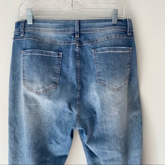 Luxe Moda Side Bling Denim Stretch Jeans 16 - Picture 8 of 9